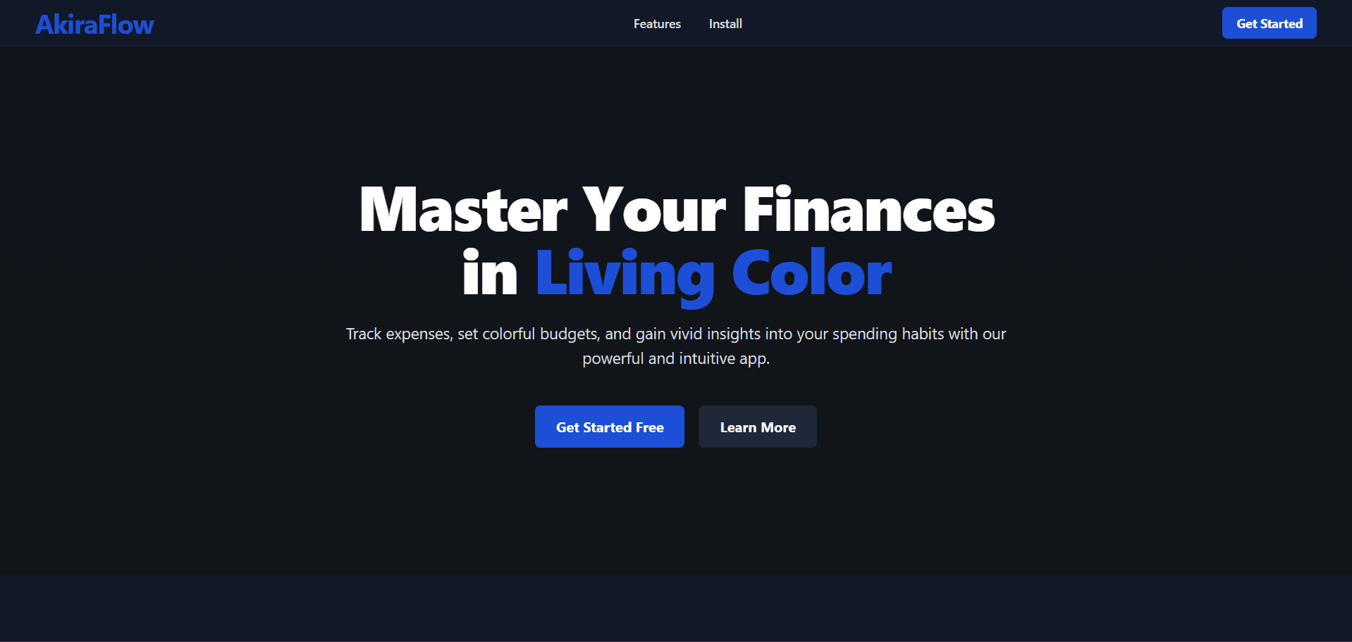 Screenshot of AkiraFlow: Expense Tracker